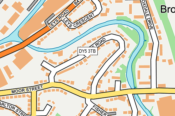 DY5 3TB map - OS OpenMap – Local (Ordnance Survey)