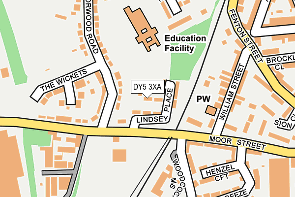 DY5 3XA map - OS OpenMap – Local (Ordnance Survey)