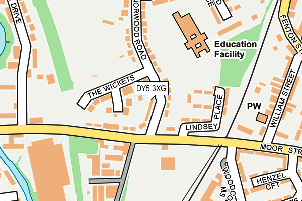 DY5 3XG map - OS OpenMap – Local (Ordnance Survey)