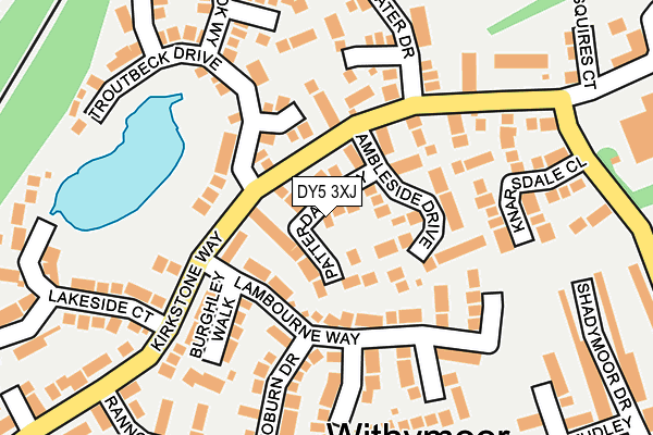DY5 3XJ map - OS OpenMap – Local (Ordnance Survey)