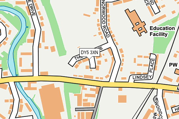 DY5 3XN map - OS OpenMap – Local (Ordnance Survey)
