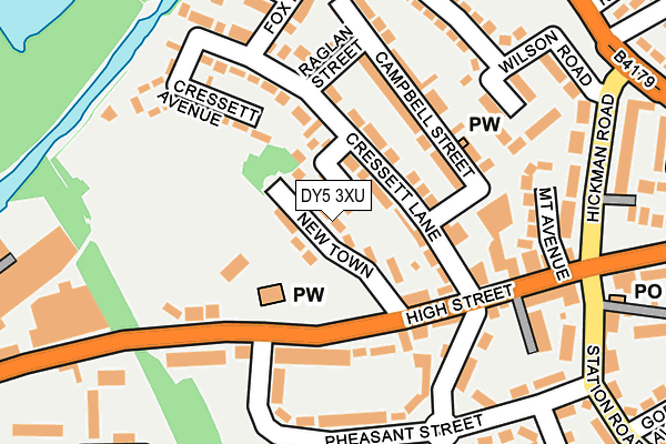 DY5 3XU map - OS OpenMap – Local (Ordnance Survey)