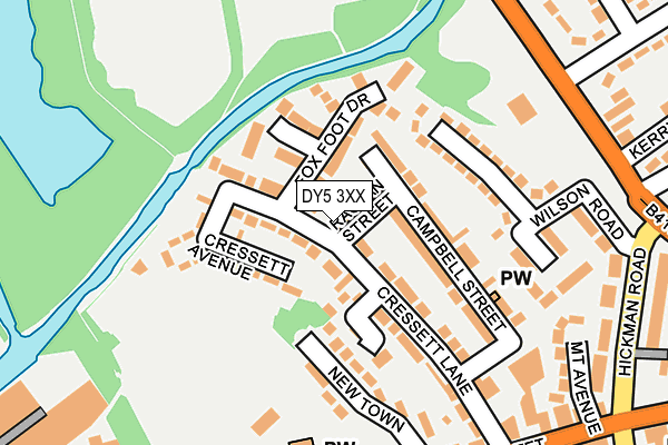 DY5 3XX map - OS OpenMap – Local (Ordnance Survey)