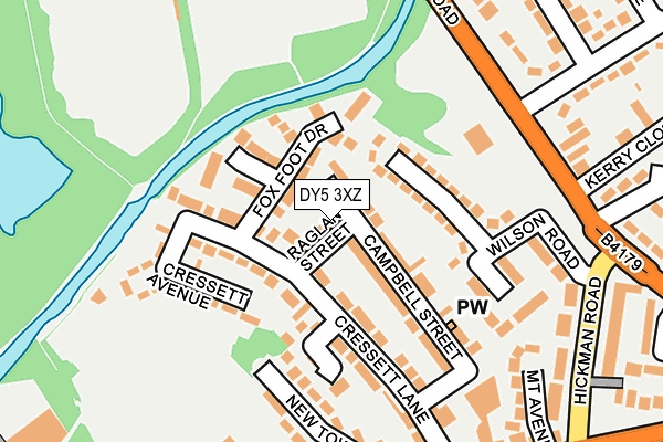 DY5 3XZ map - OS OpenMap – Local (Ordnance Survey)