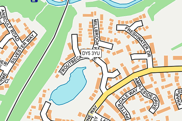 DY5 3YU map - OS OpenMap – Local (Ordnance Survey)