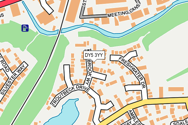 DY5 3YY map - OS OpenMap – Local (Ordnance Survey)