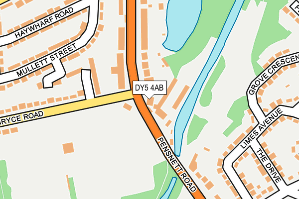 DY5 4AB map - OS OpenMap – Local (Ordnance Survey)