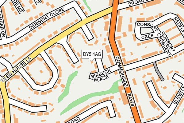 DY5 4AG map - OS OpenMap – Local (Ordnance Survey)