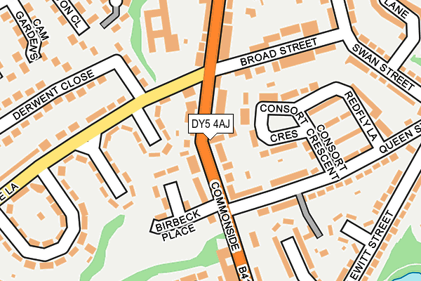 DY5 4AJ map - OS OpenMap – Local (Ordnance Survey)