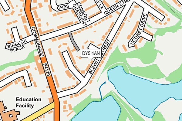 DY5 4AN map - OS OpenMap – Local (Ordnance Survey)