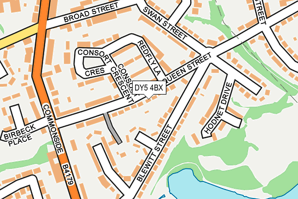 DY5 4BX map - OS OpenMap – Local (Ordnance Survey)