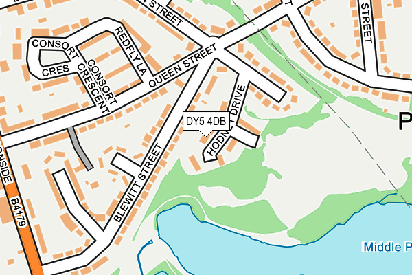 DY5 4DB map - OS OpenMap – Local (Ordnance Survey)