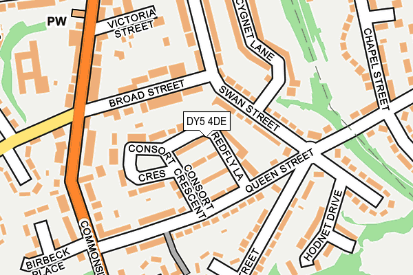 DY5 4DE map - OS OpenMap – Local (Ordnance Survey)