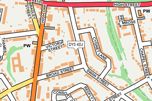 DY5 4DJ map - OS OpenMap – Local (Ordnance Survey)