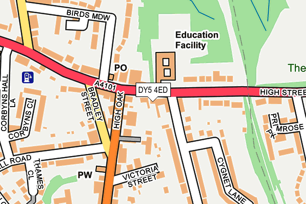 DY5 4ED map - OS OpenMap – Local (Ordnance Survey)