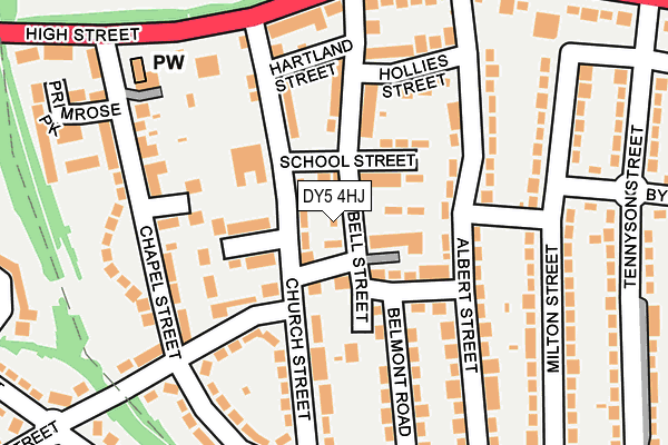 DY5 4HJ map - OS OpenMap – Local (Ordnance Survey)