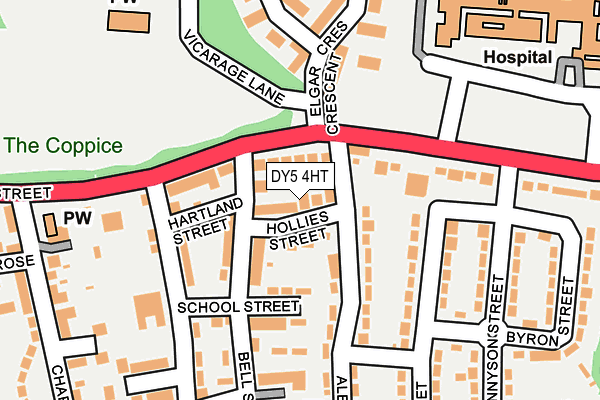 DY5 4HT map - OS OpenMap – Local (Ordnance Survey)