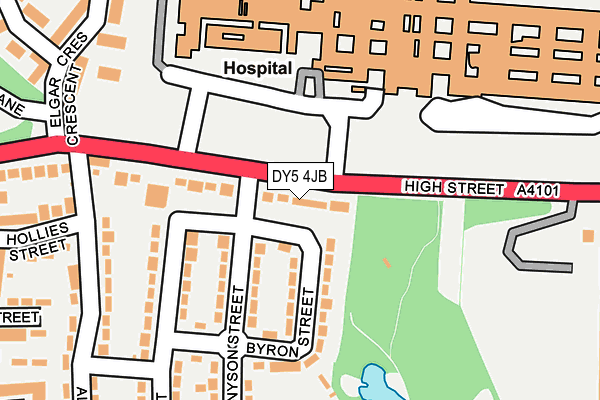 DY5 4JB map - OS OpenMap – Local (Ordnance Survey)