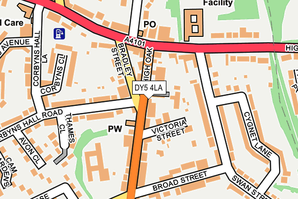 DY5 4LA map - OS OpenMap – Local (Ordnance Survey)