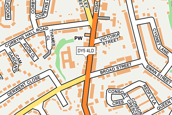 DY5 4LD map - OS OpenMap – Local (Ordnance Survey)