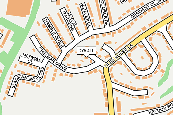 DY5 4LL map - OS OpenMap – Local (Ordnance Survey)