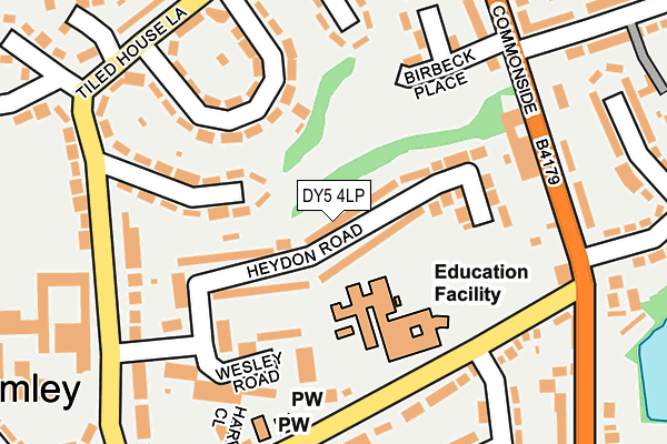 DY5 4LP map - OS OpenMap – Local (Ordnance Survey)