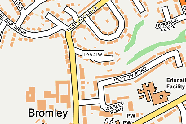 DY5 4LW map - OS OpenMap – Local (Ordnance Survey)