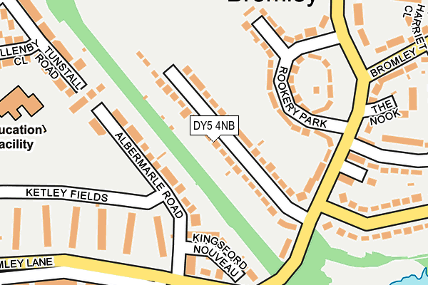 DY5 4NB map - OS OpenMap – Local (Ordnance Survey)