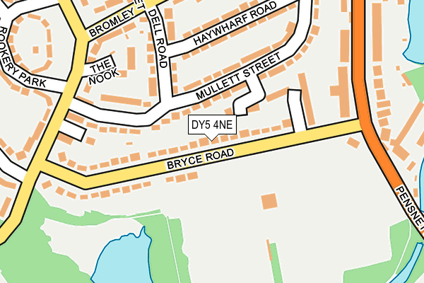 DY5 4NE map - OS OpenMap – Local (Ordnance Survey)