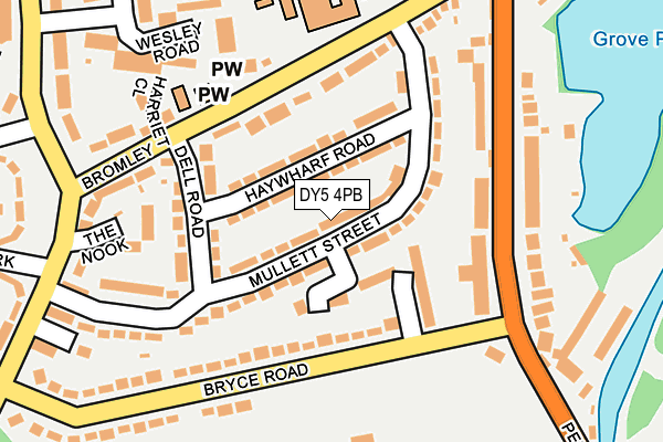 DY5 4PB map - OS OpenMap – Local (Ordnance Survey)