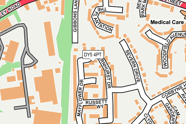 DY5 4PT map - OS OpenMap – Local (Ordnance Survey)