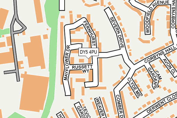 DY5 4PU map - OS OpenMap – Local (Ordnance Survey)
