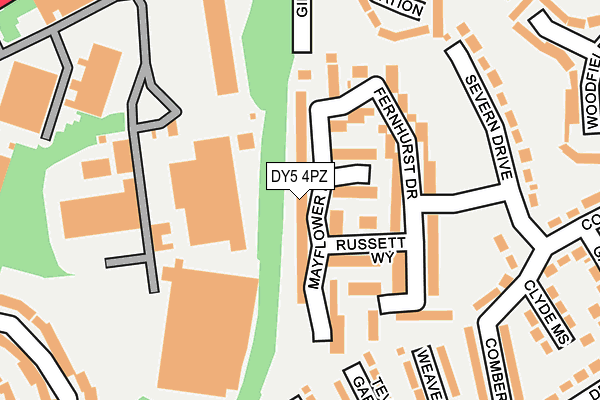 DY5 4PZ map - OS OpenMap – Local (Ordnance Survey)
