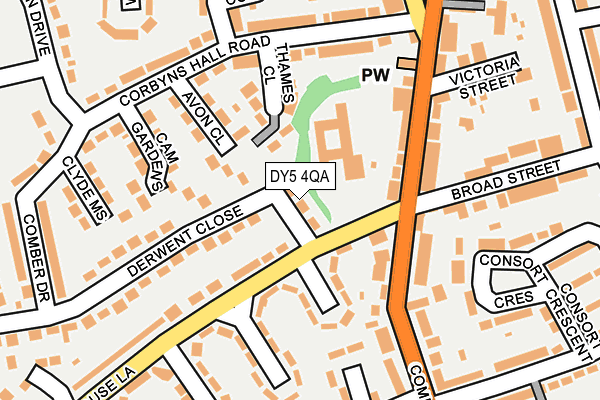 DY5 4QA map - OS OpenMap – Local (Ordnance Survey)