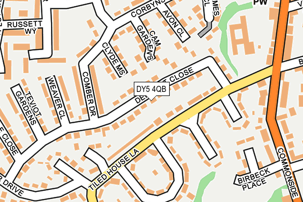 DY5 4QB map - OS OpenMap – Local (Ordnance Survey)