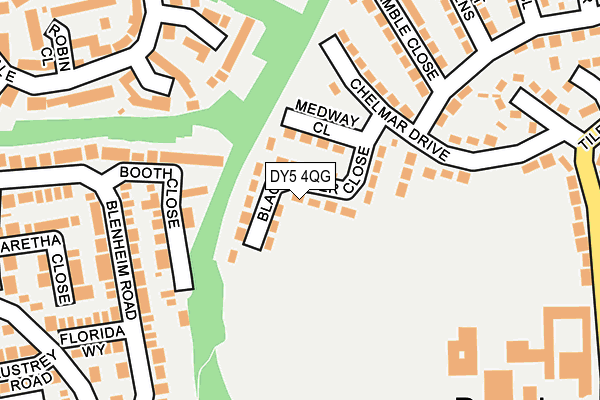 DY5 4QG map - OS OpenMap – Local (Ordnance Survey)