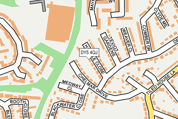 DY5 4QJ map - OS OpenMap – Local (Ordnance Survey)