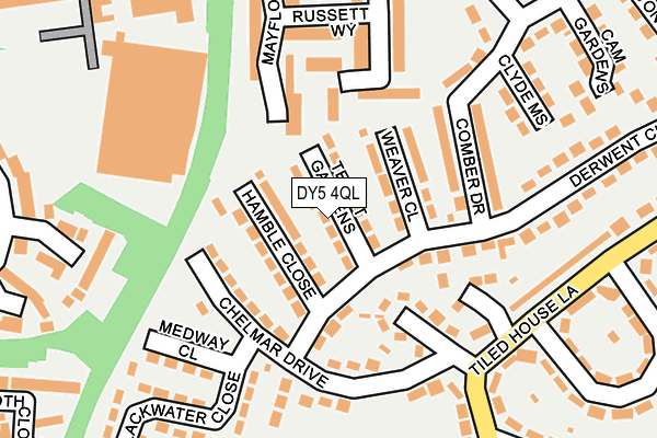 DY5 4QL map - OS OpenMap – Local (Ordnance Survey)