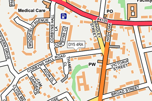 DY5 4RA map - OS OpenMap – Local (Ordnance Survey)