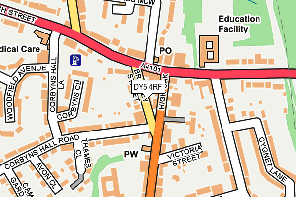 DY5 4RF map - OS OpenMap – Local (Ordnance Survey)