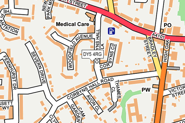DY5 4RG map - OS OpenMap – Local (Ordnance Survey)