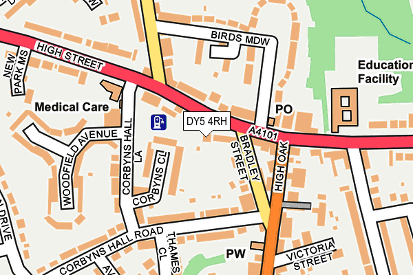 DY5 4RH map - OS OpenMap – Local (Ordnance Survey)