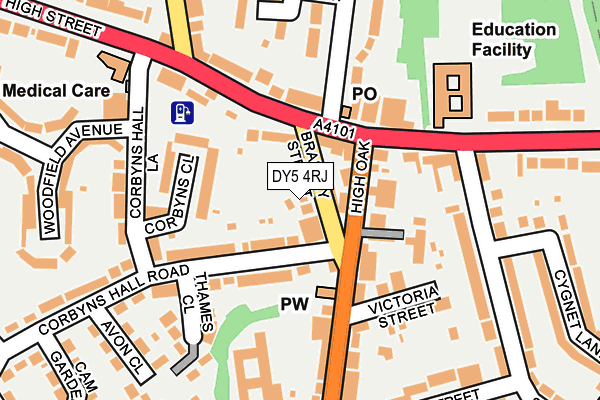 DY5 4RJ map - OS OpenMap – Local (Ordnance Survey)