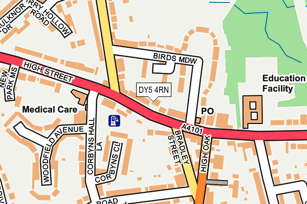 DY5 4RN map - OS OpenMap – Local (Ordnance Survey)