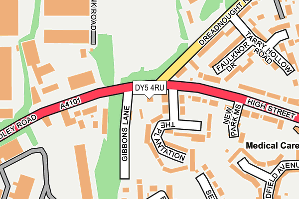 DY5 4RU map - OS OpenMap – Local (Ordnance Survey)