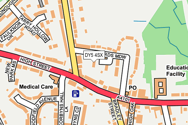 DY5 4SX map - OS OpenMap – Local (Ordnance Survey)