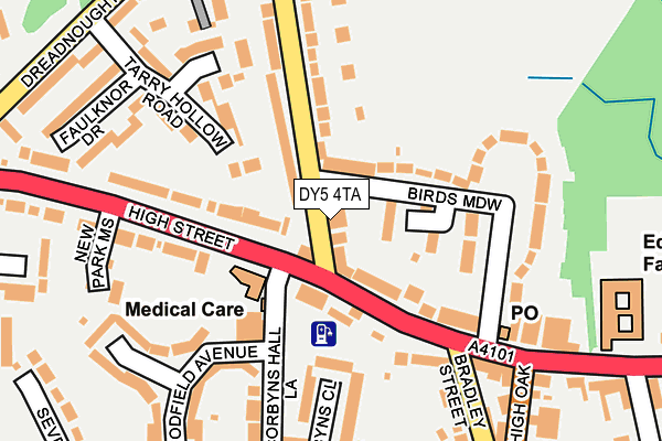 DY5 4TA map - OS OpenMap – Local (Ordnance Survey)