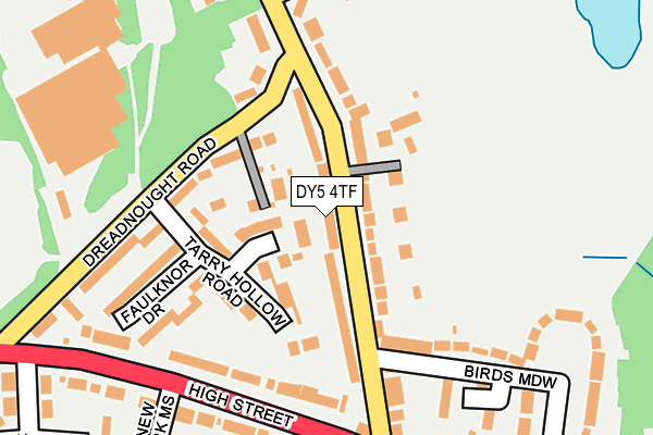 DY5 4TF map - OS OpenMap – Local (Ordnance Survey)