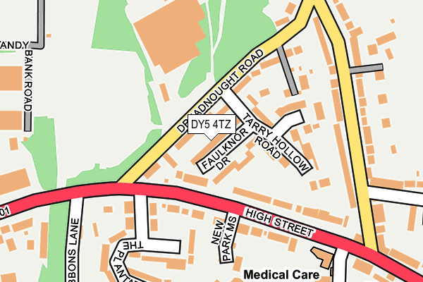 DY5 4TZ map - OS OpenMap – Local (Ordnance Survey)