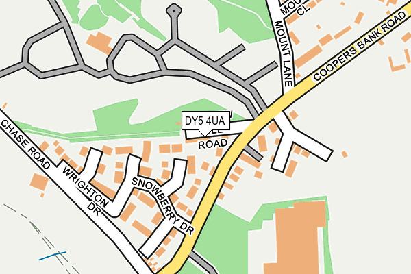 DY5 4UA map - OS OpenMap – Local (Ordnance Survey)